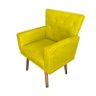 Poltrona Decorativa Carol Suede - VLGL Estofados - Amarelo - 2