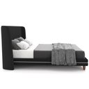 Ver imagem 7 de Cabeceira Casal Nilo 140cm com Cama Pés Madeira Suném P05 Veludo Preto - Lyam Decor