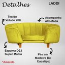Ver imagem 2 de Poltrona Cama Caminha para Pet Laddi Veludo Amarelo Dvinn