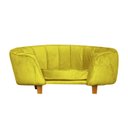 Ver imagem 1 de Poltrona Cama Caminha Pet Laddi Veludo Amarelo Dvinn