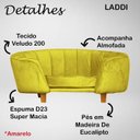 Ver imagem 2 de Poltrona Cama Caminha Pet Laddi Veludo Amarelo Dvinn