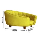 Ver imagem 3 de Poltrona Cama Caminha Pet Laddi Veludo Amarelo Dvinn