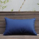 Ver imagem 2 de Almofada Impermeável Coleção Náutica - Azul Marinho com Detalhe em Vivo Retangular Tipo:completa