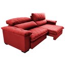 Ver mais imagens de Sofá Retrátil e Reclinável 2,15m Molas Ensacadas Cama inBox Big Home com Bordado Velusoft