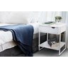 Mesa Cabeceira Branca Lateral Quarto Apoio Mdf Nicho Gaveta - 1