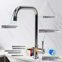 Ver imagem 4 de Torneira de Cozinha Gourmet Bancada Monocomando Metal Cromado Fc-136