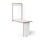 Ver imagem 1 de Mesa de Parede Retrátil Compacta Cozinha Apartamento Loft Branca