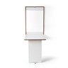 Mesa de Parede Retrátil Compacta Cozinha Apartamento Loft Branca - 2