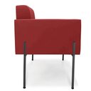Ver imagem 7 de Poltrona Sala Decorativa Kit 2 Elisa Pé Aço Lateral Preto Veludo Marsala D03 - D’Rossi