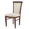 Cadeira Decorativa Sala de Jantar Madeira Maciça Fabregas Facto Pérola/Capuccino/Mel - Gran Belo - 1