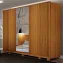 Ver imagem 1 de Guarda Roupa Casal c/Espelho 6 Portas Firenze - Arbo Design