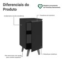 Ver imagem 3 de Balcão de Cozinha 40 Cm 1 Porta com Pés Preto Nice Madesa