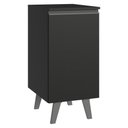 Ver imagem 1 de Balcão de Cozinha 40 Cm 1 Porta com Pés Preto Nice Madesa