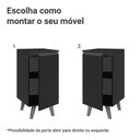 Ver imagem 4 de Balcão de Cozinha 40 Cm 1 Porta com Pés Preto Nice Madesa