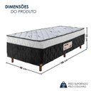 Ver imagem 3 de Cama Box Solteiro Espuma D-28 100% Poliéster 88x52cm Sonnus América Colchões
