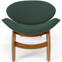 Ver imagem 3 de Kit 2 Poltronas Decorativa Orgânica Sala Living Kadosh L02 Suede Verde Musgo - Lyam Decor
