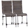 10 Cadeiras Haiti e Mesa de Jantar 240x100 em Alumínio - Trama Original - 2