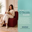 Ver imagem 7 de Poltrona Decorativa Zoe Orgânica para Sala Recepção Hall Moderna Minimalista Luxo Suede