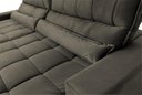 Ver imagem 6 de Sofá Retrátil Reclinável Supremo 2,10m Suede Velut Tabaco Molas no Assento - King House