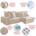 Ver mais imagens de Sofá Retrátil e Reclinável 3 Lugares 250cm Linho Zeus Yescasa