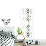 Régua Crescimento Adesivo bolinhas pretas fundo branco RC026 - 1