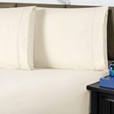 Ver imagem 3 de Jogo de Cama Lençol Casal Conforto Percal 300 Fios 3 Peças - Palha