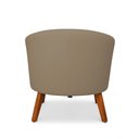 Ver imagem 7 de Poltrona Sala Decorativa Kit 2 Stella Pé Madeira Trapézio Castanho Suede D03 - D’Rossi