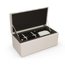 Ver imagem 3 de Calçadeira Recamier Baú Para Cama Box Solteiro Dália 100x50 Cm W01 Linho Cru - Lyam Decor