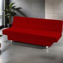 Ver imagem 2 de Sofá Cama Xangai 3 Lugares Veludo Reclinável 3 Estágios - Meu Estofado:vermelho Simonetto