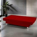 Ver imagem 4 de Sofá Cama Xangai 3 Lugares Veludo Reclinável 3 Estágios - Meu Estofado:vermelho Simonetto