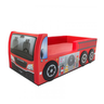Cama Carro Bombeiro Solteiro Estofada - Cor Vermelha - 4