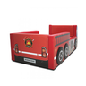 Cama Carro Bombeiro Solteiro Estofada - Cor Vermelha - 3
