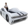 Cama Carro Chevy Solteiro Estofada com Rodas Embutidas - Cor Branca - 2
