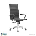 Ver imagem 2 de Cadeira Office Giratória Manhattan Presidente PU Braços Fixos - Fratini