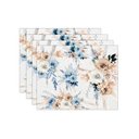 Ver imagem 1 de Kit Jogo Americano Boho Azul/ambar - 4 Peças