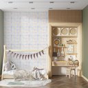 Ver imagem 2 de Papel de Parede Autocolante Xadrez Aquarela - 3 Metros