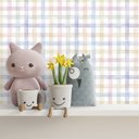 Ver imagem 4 de Papel de Parede Autocolante Xadrez Aquarela - 3 Metros