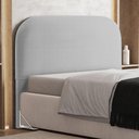 Ver imagem 3 de Cabeceira Cama Box King 195cm Orgânica Lanna W01 Bouclê Cinza - Lyam Decor