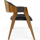 Ver imagem 6 de Kit 04 Cadeiras para Sala de Jantar e Estar Living Estofada Suran L02 Linho Cinza Escuro - Lyam Lyam