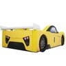 Cama Carro Viper Solteiro Estofada com Rodas Embutidas - Cor Amarela - 2