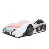 Cama Carro Jet Solteiro Estofada - Cor Branca - 3