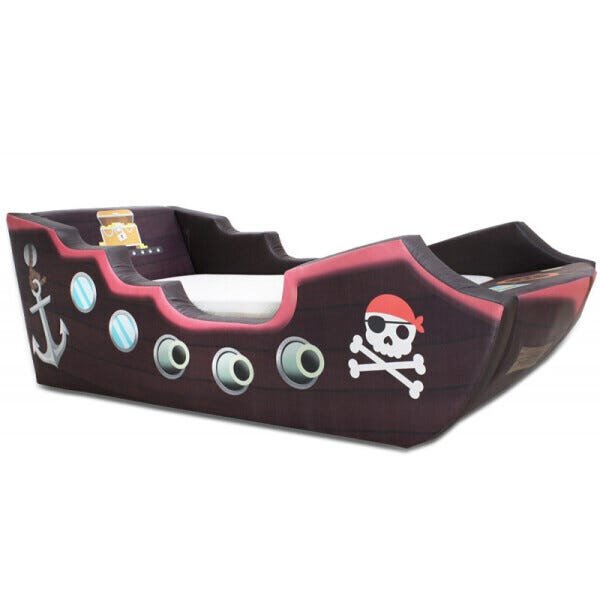 Cama Infantil Pirata Totalmente Estofada - Cor Marrom