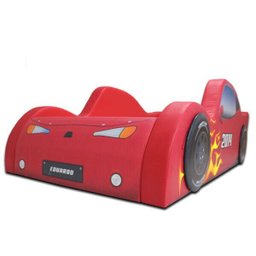 Cama Carro Fire Solteiro Estofada - Cor Vermelha - 2