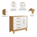 Ver imagem 4 de Cômoda Sapateira Q Encanto 1 Porta e 4 Gavetas Slim Mdp/mdf Qmovi