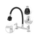 Ver imagem 2 de Torneira Misturador Cozinha Gourmet Flexível Black Mesa 1/4v
