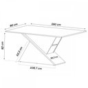 Ver imagem 4 de Mesa de Jantar 6 Lugares Adele Mel/Blonde/Nude - Viero Móveis