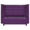 Ver imagem 1 de Kit Cabeceira e Calçadeira Baú Casal Everest P02 140 cm para cama Box Suede - Doce Sonho Móveis KIT