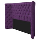Ver imagem 2 de Kit Cabeceira e Calçadeira Baú Casal Everest P02 140 cm para cama Box Suede - Doce Sonho Móveis KIT