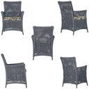 Ver imagem 3 de 4 Poltronas e 1 Mesa Igapó Alumínio Marrom Corda Náutica E6 Prata