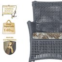 Ver imagem 4 de 4 Poltronas e 1 Mesa Igapó Alumínio Marrom Corda Náutica E6 Prata